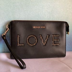 Limited LOVE studded Michael Kors Wristlet